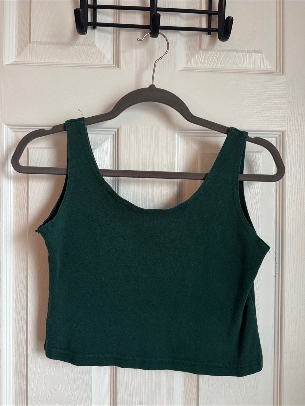 rave Forest Green Crop Tank Top